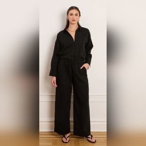 Loup Black Wide Leg Jumpsuit